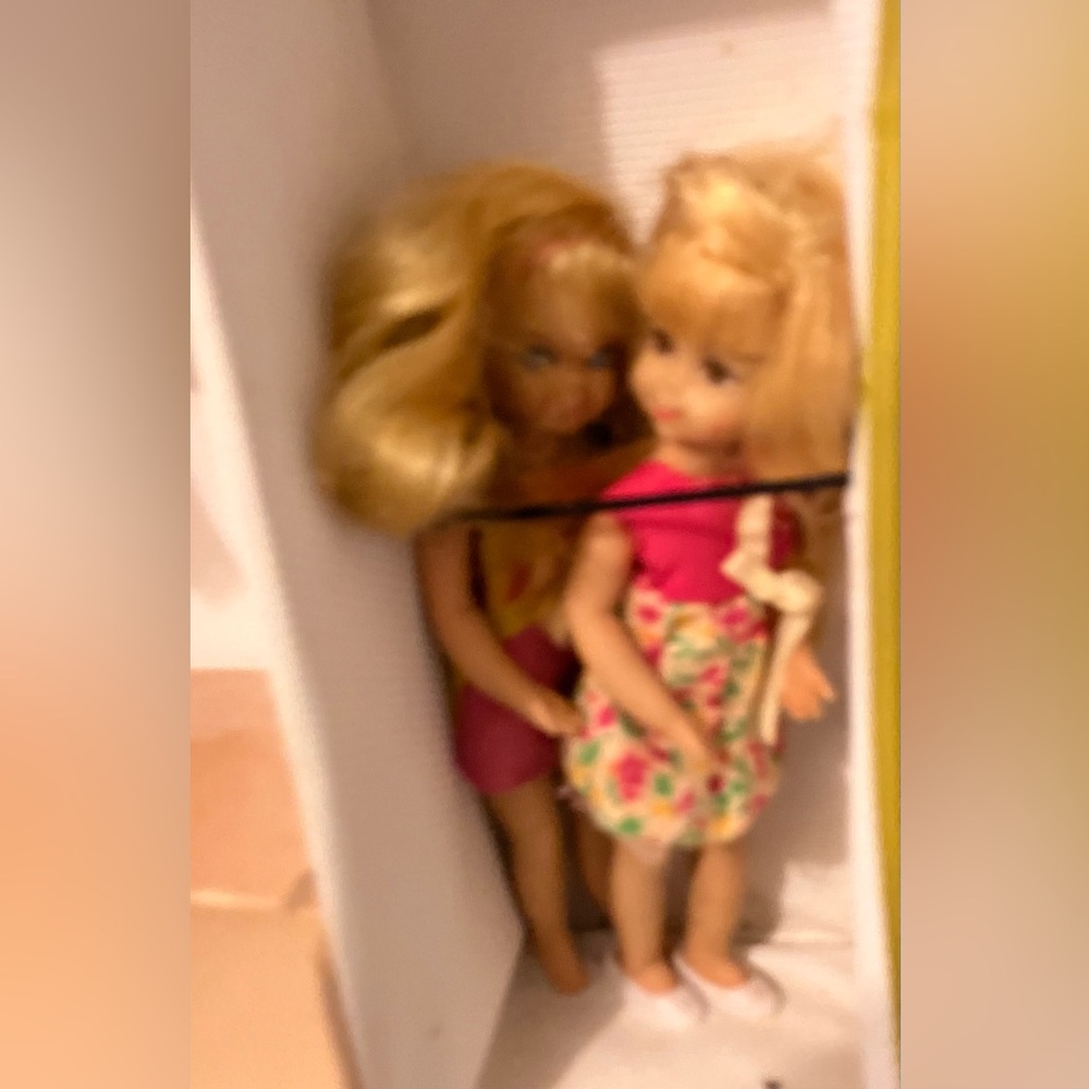 Skipper and skooter Mattel doll carrying case vintage 1963 - Picture 13 of 16